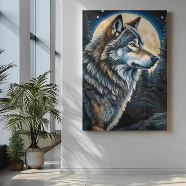 Moonlit Majesty: Wolf