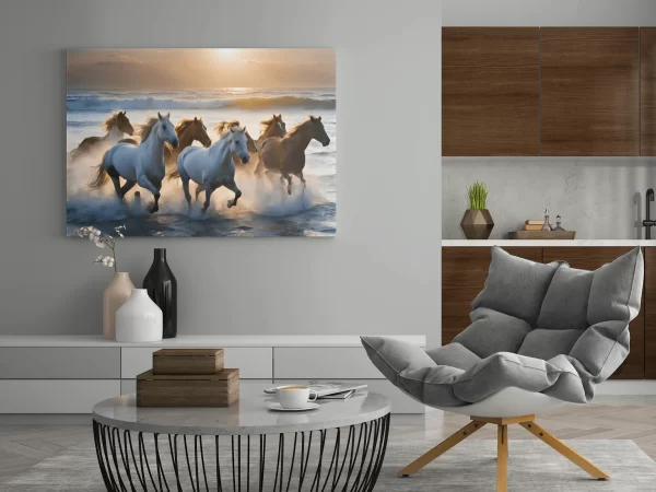 Running Horses in Sunlight