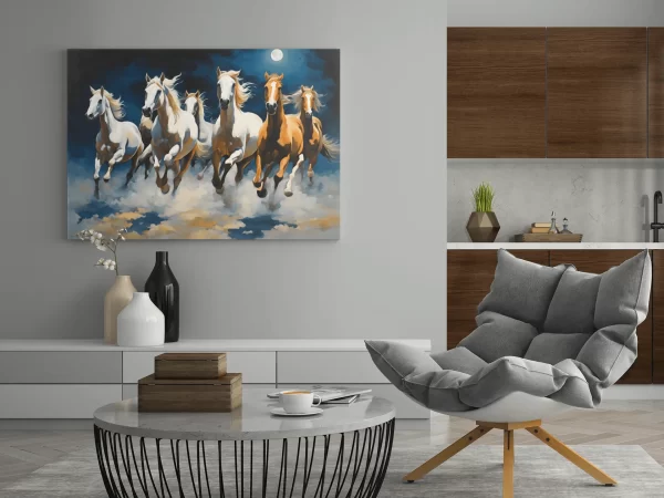 Seven Horses oil painting